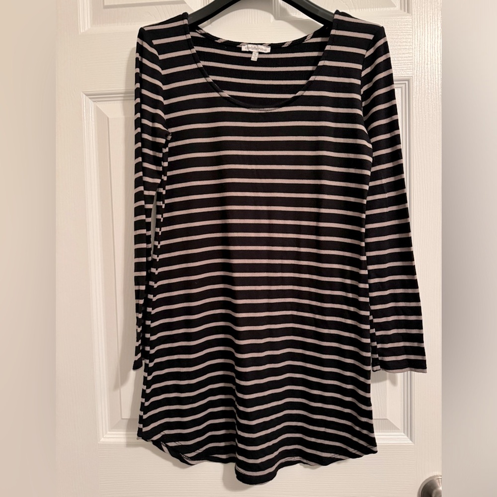 Charlotte Russe Striped Tunic Shirt